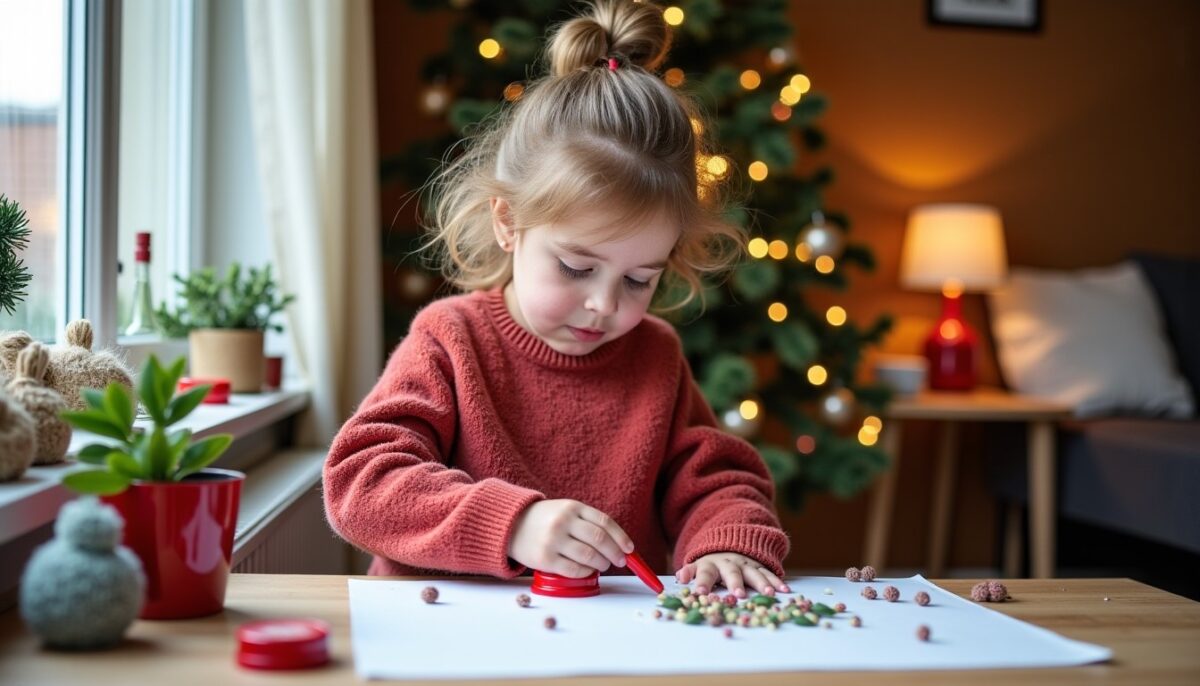 Noël en douceur : 3 activités bricolage sans ciseaux pour les tout-petits et astuces pour garder votre maison intacte